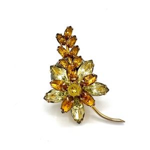 VTG Sherman Rhinestone Brooch